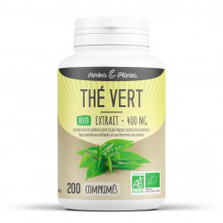 Thé Vert Bio - 400 mg - 200 comprimés - Herbes & Plantes