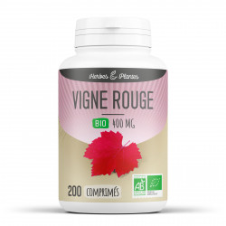 Vigne Rouge Bio - 400 mg - 200 comprimés - Herbes & Plantes