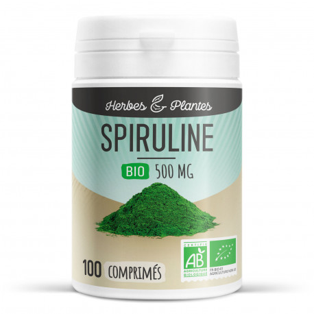 Spiruline Bio - 500 mg - 100 comprimés - Herbes & Plantes