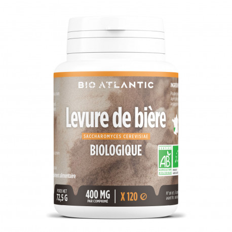 Levure de Bière Bio - 120 Comprimes 400 mg
