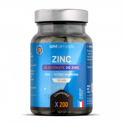 Gluconate de zinc - 200 comprimés