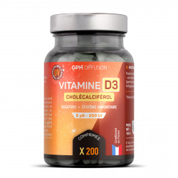 Vitamine D - 5 µg - 200 Comprimés