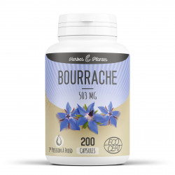 Bourrache Bio - 503 mg - 200 Capsules - Herbes & Plantes