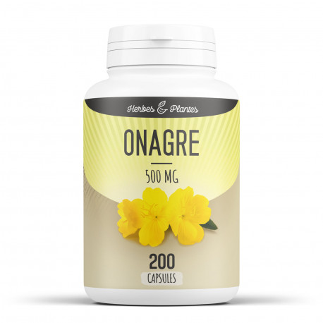 Onagre -500mg - 200 Capsules - Herbes & Plantes