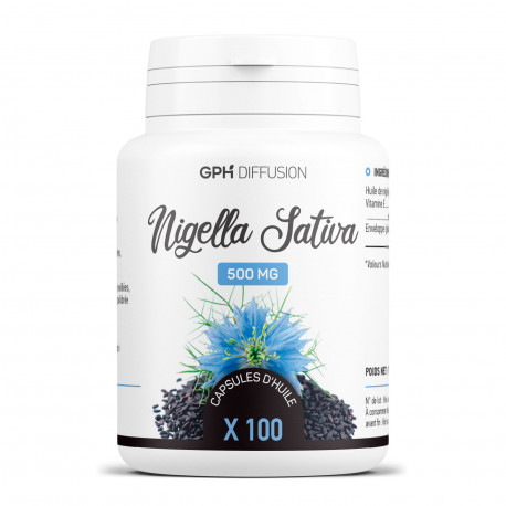Nigella sativa - 100 capsules à 500 mg