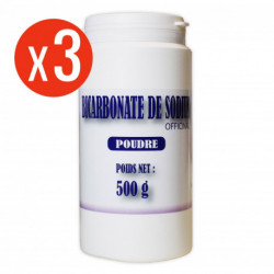 Bicarbonate de Sodium - poudre 3 x 500g