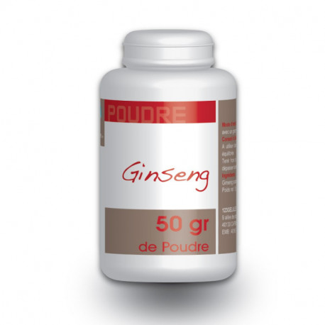 Poudre de Ginseng Rouge Panax 50 gr